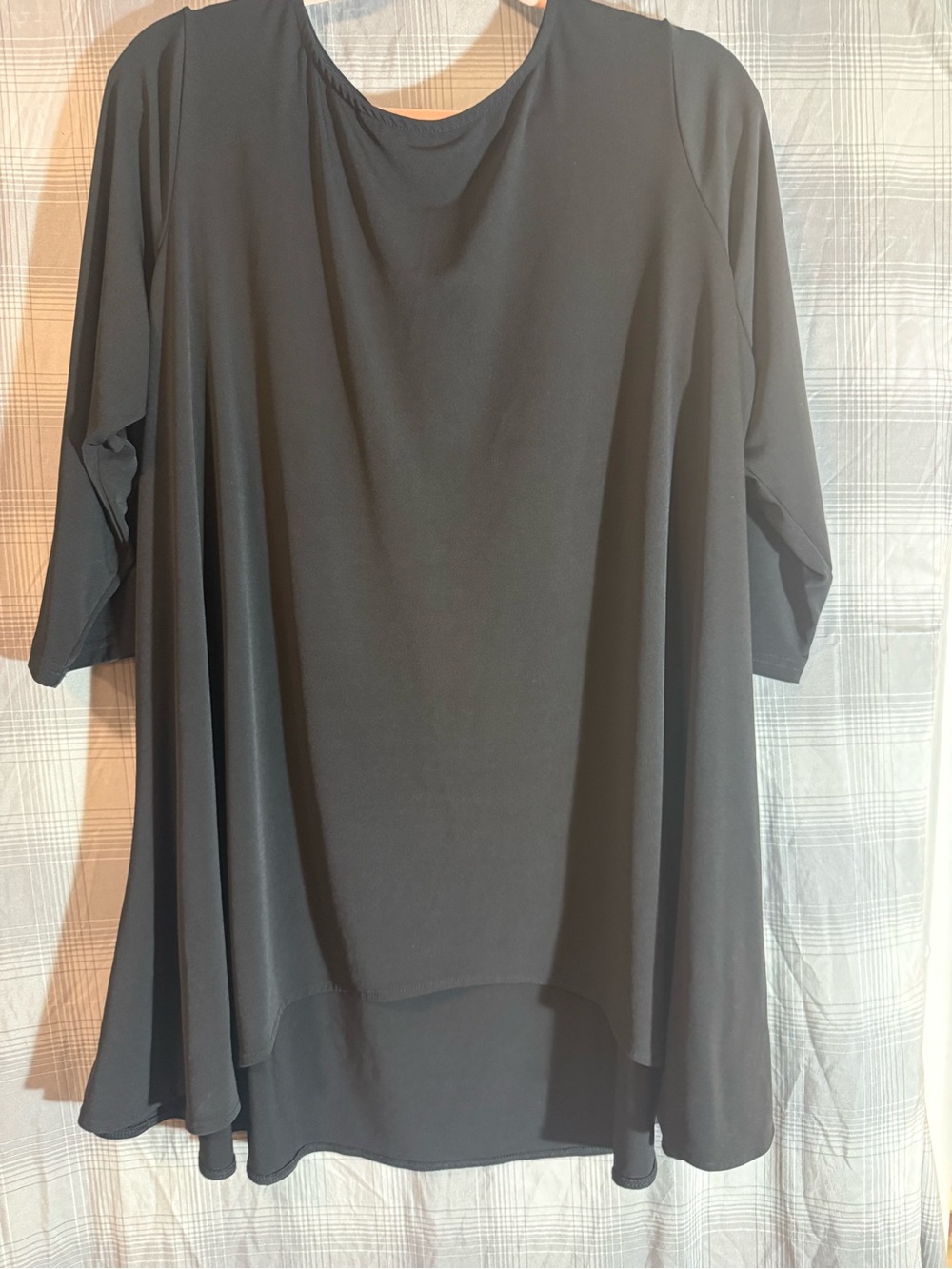 Alfani Black Flowing Scoop Neck Tunic